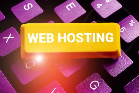 Text showing inspiration Web Hosting. Internet Concept The activity of providing Stock Photos