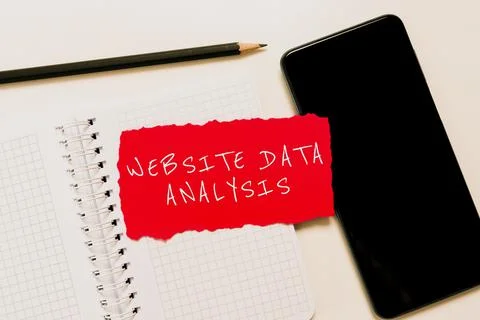 Text showing inspiration Website Data Analysis. Business idea analysis and 스톡 사진