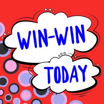 Text showing inspiration Win Win. Business concept Strategy for both parts Stock Illustration