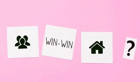 Text showing inspiration Win Win. Concept meaning Strategy for both parts obtain 스톡 사진