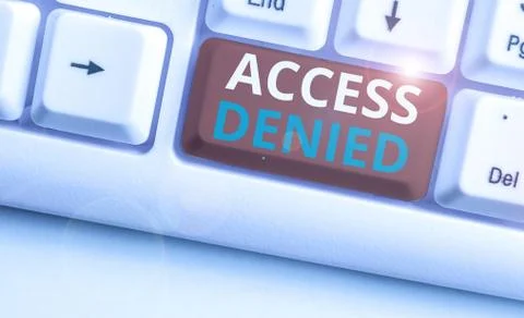 Text sign showing Access Denied. Conceptual photo error message shown when you Stockfoto's