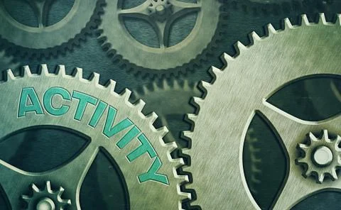 Text sign showing Activity. Conceptual photo the condition where many things are Stock Illustration