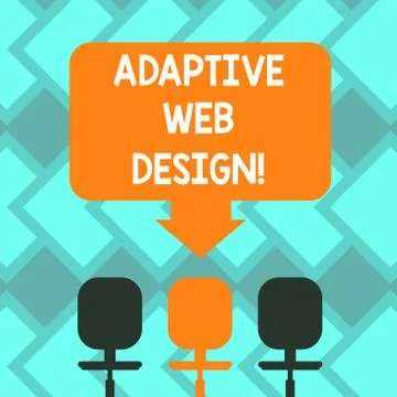 Text sign showing Adaptive Web Design. Conceptual photo multiple versions of a イラスト素材