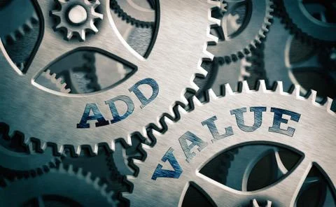 Text sign showing Add Value. Conceptual photo an improvement or addition to Stock Illustration