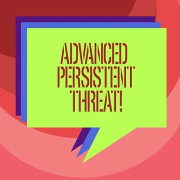Text sign showing Advanced Persistent Threat. Conceptual photo unauthorized user 스톡 일러스트