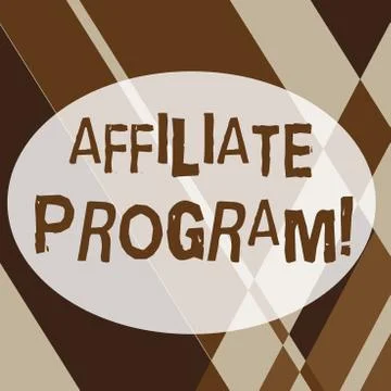 Text sign showing Affiliate Program. Conceptual photo automated electronic Stock Illustration