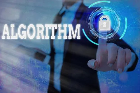 Text sign showing Algorithm. Conceptual photo procedure for solving a problem or Stock Photos