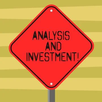 Text sign showing Analysis And Investment. Conceptual photo Engaging to a modern Illustrazione stock