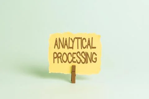 Text sign showing Analytical Processing. Business showcase easily View Write Foto stock