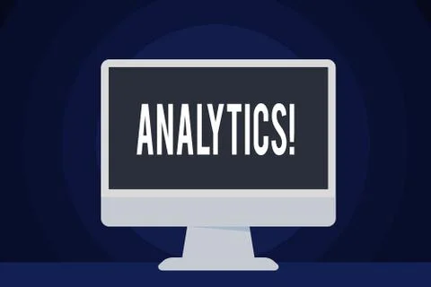 Text sign showing Analytics. Conceptual photo Data Analysis Financial Stock Illustration