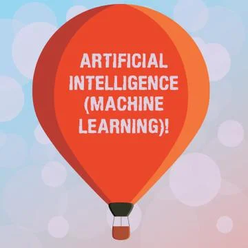 Text sign showing Artificial Intelligence Machine Learning. Conceptual photo イラスト素材