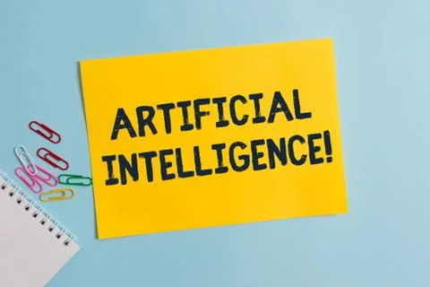Text sign showing Artificial Intelligence. Conceptual photo Machine copy 写真素材