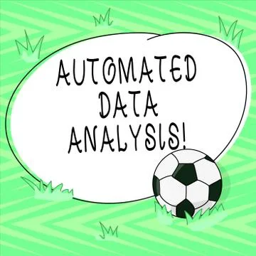 Text sign showing Automated Data Analysis. Conceptual photo Asking someone if Stock Illustration