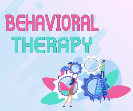Text sign showing Behavioral Therapy. Word Written on help change potentially Illustrazione stock