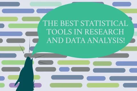 Text sign showing The Best Statistical Tools In Research And Data Analysis Stock Illustration