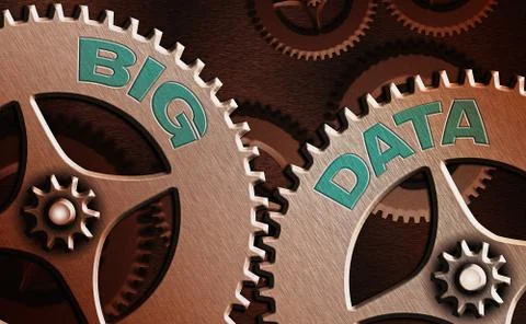 Text sign showing Big Data. Conceptual photo Dealing with the accessibility of Illustrazione stock