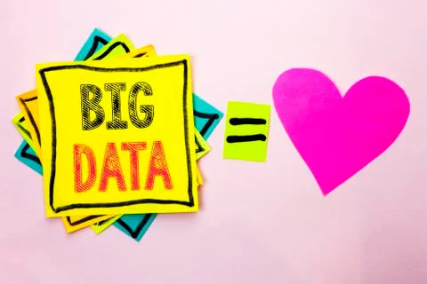 Text sign showing Big Data. Conceptual photo Huge Data Information Technology 写真素材