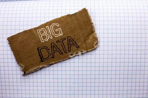 Text sign showing Big Data. Conceptual photo Huge Data Information Technology 写真素材