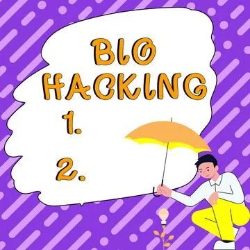 Text sign showing Bio Hacking. Business approach exploiting genetic material Stock Illustration