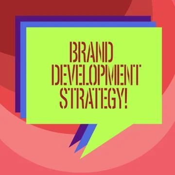 Text sign showing Brand Development Strategy. Conceptual photo analysis and イラスト素材