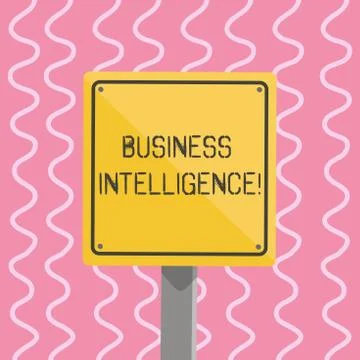 Text sign showing Business Intelligence. Conceptual photo strategies and イラスト素材