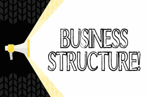 Text sign showing Business Structure. Conceptual photo Organization framework 库存插图