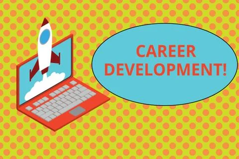 Text sign showing Career Development. Conceptual photo Lifelong learning 스톡 일러스트