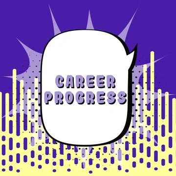 Text sign showing Career Progress. Internet Concept positions an employee moves 库存插图