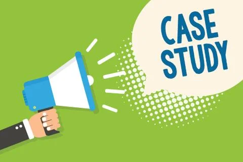 Text sign showing Case Study. Conceptual photo A subject matter to be discussed Illustrazione stock