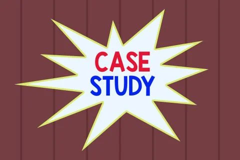 Text sign showing Case Study. Conceptual photo analysis and a specific research Stock Illustration