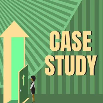 Text sign showing Case Study. Conceptual photo A subject matter to be discussed Illustrazione stock