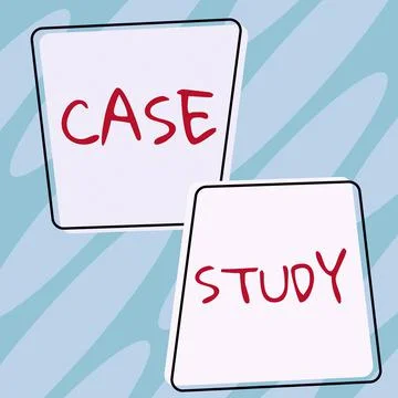 Text sign showing Case Study. Conceptual photo A subject matter to be discuss Illustrazione stock