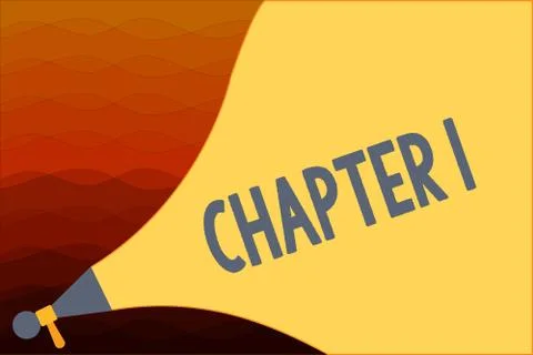 Text sign showing Chapter 1. Conceptual photo Start od book project storytelling Stock Illustration