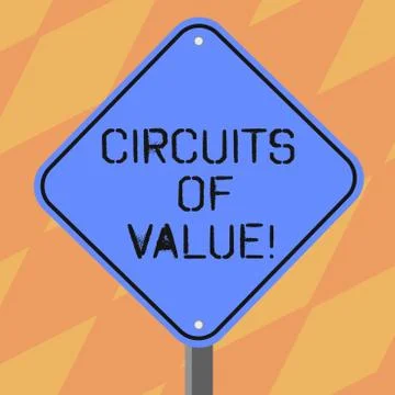 Text sign showing Circuits Of Value. Conceptual photo system is being designed Stock Illustration