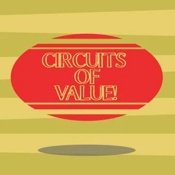 Text sign showing Circuits Of Value. Conceptual photo system is being designed Stock Illustration
