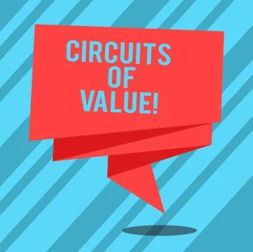 Text sign showing Circuits Of Value. Conceptual photo system is being designed Stock Illustration