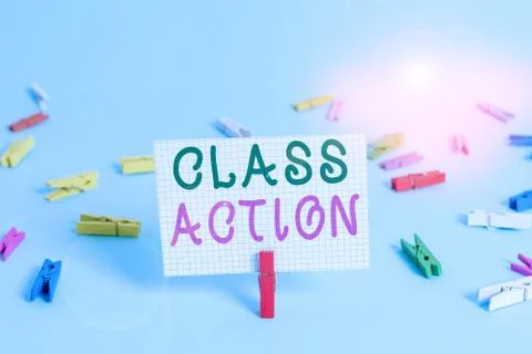 Text sign showing Class Action. Conceptual photo lawsuit filed by small group Stock Photos