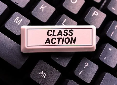Text sign showing Class Action. Business idea lawsuit filed by small group 写真素材