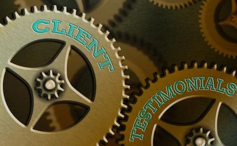 Text sign showing Client Testimonials. Conceptual photo Written Declaration Stock Illustration
