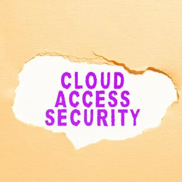 Text sign showing Cloud Access Security. Business showcase protect cloudbased Stock Photos