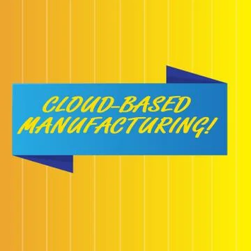 Text sign showing Cloud Based Manufacturing. Conceptual photo paradigm develo 스톡 일러스트