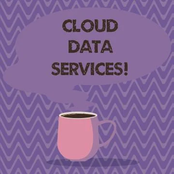 Text sign showing Cloud Data Services. Conceptual photo enables data access on Stock Illustration