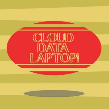 Text sign showing Cloud Data Laptop. Conceptual photo datacenter full of servers 스톡 일러스트