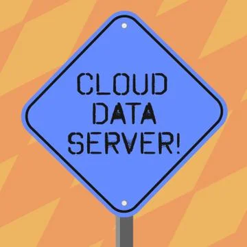 Text sign showing Cloud Data Server. Conceptual photo built hosted through 스톡 일러스트