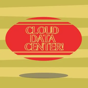 Text sign showing Cloud Data Center. Conceptual photo off premise form computing 스톡 일러스트