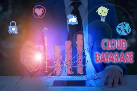 Text sign showing Cloud Database. Conceptual photo optimized or built for a Stock Photos
