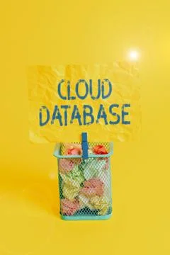 Text sign showing Cloud Database. Conceptual photo optimized or built for a Stock Photos