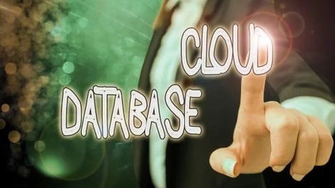 Text sign showing Cloud Database. Conceptual photo optimized or built for a Stock Photos