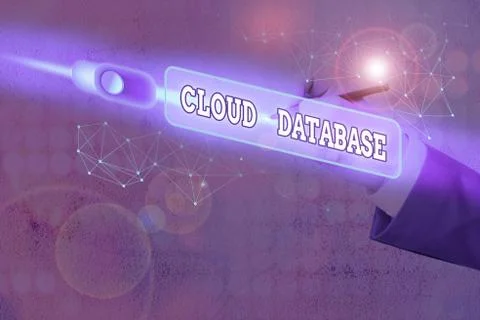 Text sign showing Cloud Database. Conceptual photo optimized or built for a Stock Photos