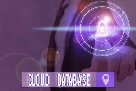Text sign showing Cloud Database. Conceptual photo optimized or built for a Stock Photos